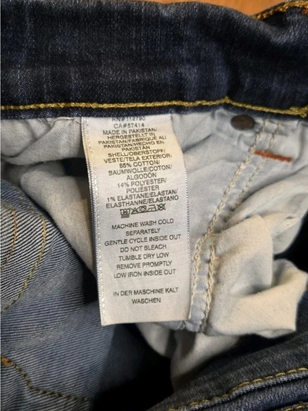 True Religion Ricky Relaxed Straight Jeans Dark Wash Stretch - Men's Size 38x29